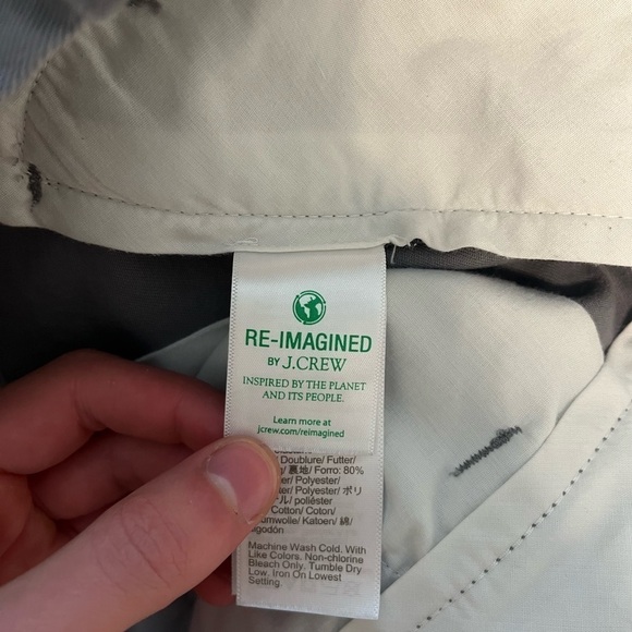 J.Crew Men's 7" Chino Shorts Slate 30 Waist - Picture 5 of 9